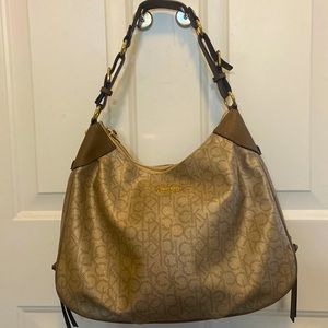 Calvin Klein Gold Hobo Bag